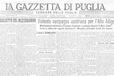 Accadde A Bari Nasce La Gazzetta Del Mezzogiorno” 1928 Webzine