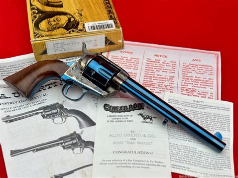 1997 Uberti Cimarron 1873 Saa Us Cavalry Model 45lc 75 Fire Blue