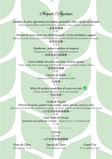 Carte Et Menus Adamo Ed Eva By Hotel Eden Roc Positano Thefork