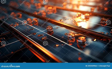 Aerial View of Solar Cells Panel Stock Photo - Image of panel ...