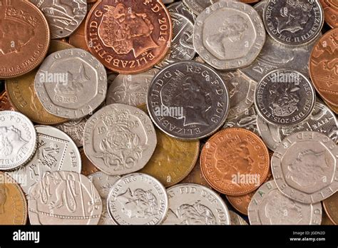 British English Sterling Coins Selection Uk Currency Stock Photo Alamy