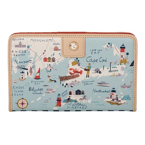 Spartina 449 Northeastern Harbors Snap Wallet Wallets Accessories