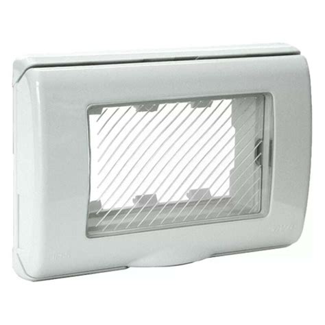 Placca Autoportante Ave IP55 Con Membrana 3 Moduli RAL7035 45SP43N