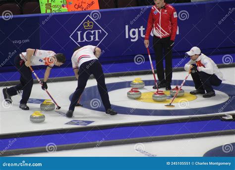 Lgt World Men S Curling Championships Editorial Photo Image Of