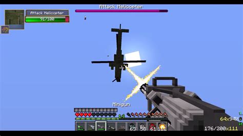 Minecraft Mod Showcase Techguns Mod Too Many Guns Minguns Laser Guns Nuclear Death Ray