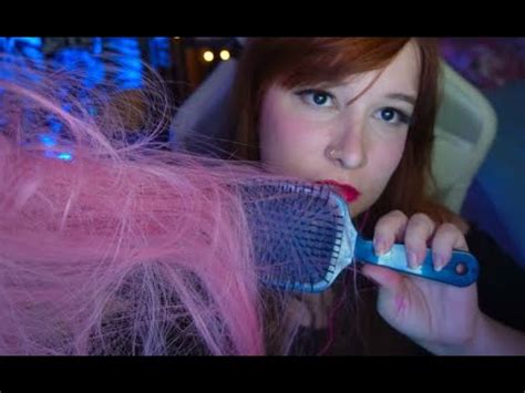 ASMR Mexendo no seu cabelo cuidado até vc dormir Hair brushing e