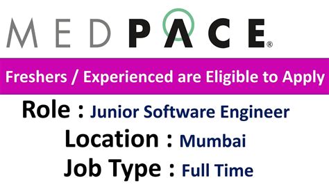 Medpace Hiring Junior Software Engineer Freshers Experienced Are