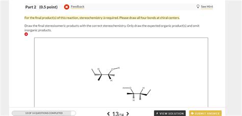 Solved For The Final Product S Of This Chegg