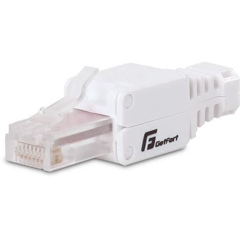 Mufa RJ45 Getfort Cat 5e UTP PVC Alb EMAG Ro