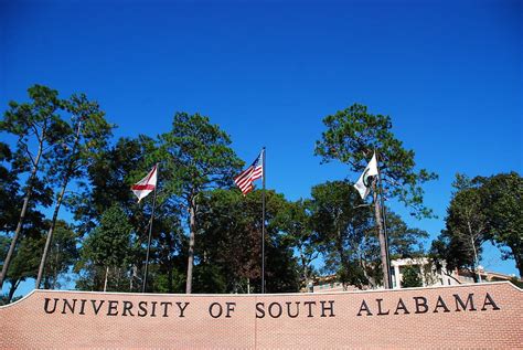 HD wallpaper: university, university of south alabama, campus, flag ...