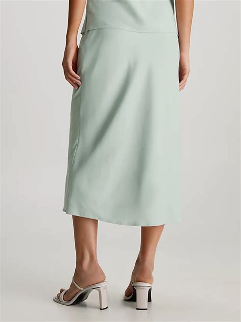 Slim Crepe Midi Skirt Calvin Klein® K20k203514pmz