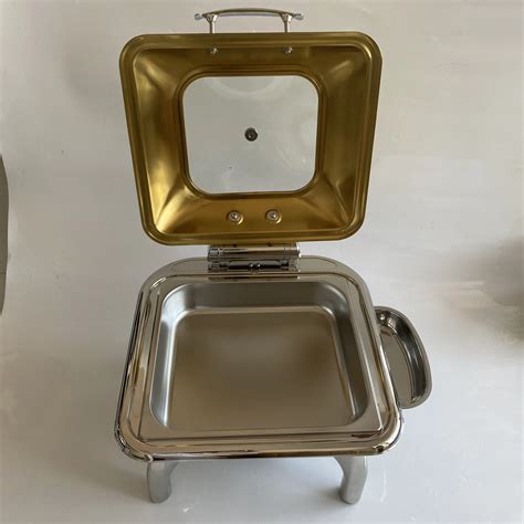 L Quart Stainless Steel Food Pan Hydraulic Type Square Cheap