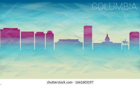 Columbia Sc Usa City Skyline Vector Stock Vector (Royalty Free ...