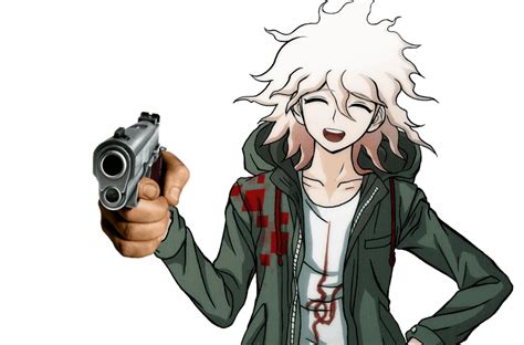 Dr2 Characters But They Have A Gun Day 7 Nagito Komaeda Rdanganronpa