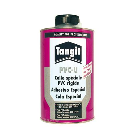 Colle en gel spéciale PVC rigide TANGIT boite de 1 litre avec pinceau