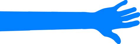 hand  arm blue clip art  clkercom vector clip art