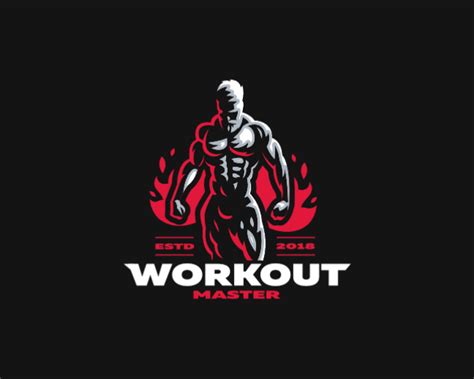 Workout master | Monkey logo design, Logo design creative, Graphic ...