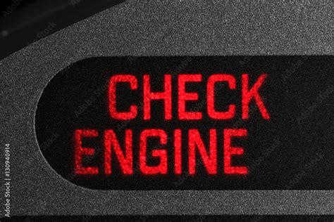 check engine warning light  car dashboard stock photo adobe stock