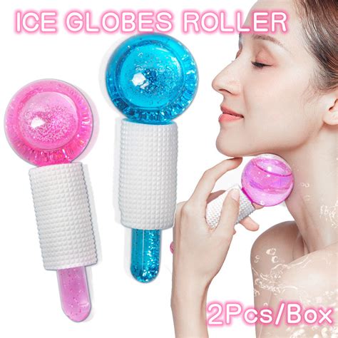 Jual Ice Globes Roller Pink Blue Pcs Beauty Crystal Ball Glitter