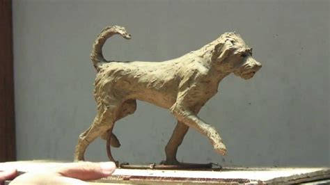 Clay Dog Sculptures