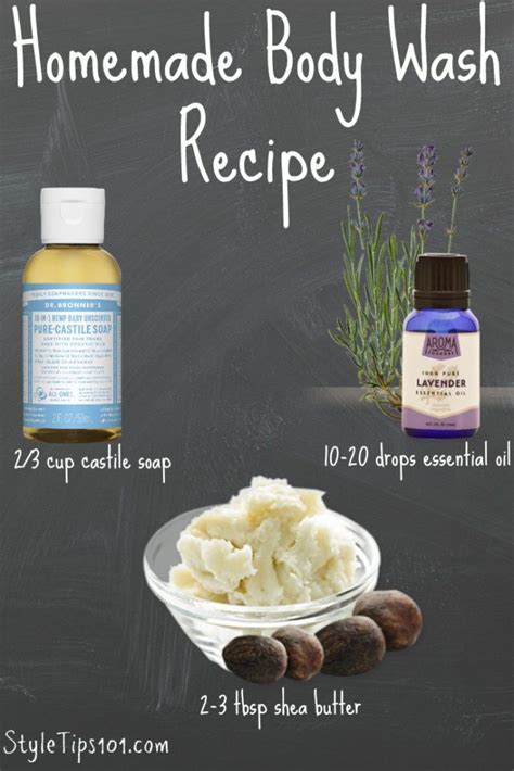 Homemade Body Wash Recipe