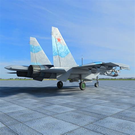 俄罗斯战机sukhoi Su 30 3d模型 239 3ds Max Obj C4d Ma Free3d