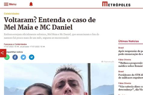 Mel Maia Posta Sess O De Fotos E Ganha Curtida De Mc Daniel