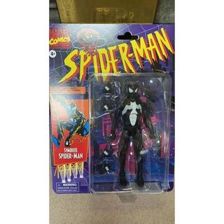 Action Figure Symbiote Spiderman Retro Marvel Legend Hasbro Shopee