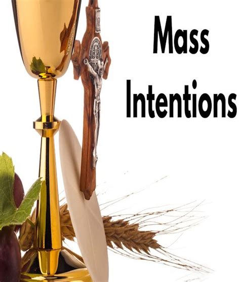 Mass Intentions Our Lady And St Joseph