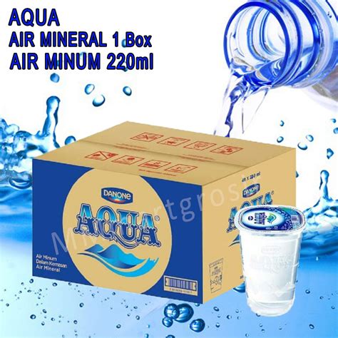 jual air mineral aqua gelas  ml  dus  cup shopee indonesia