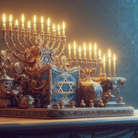 Imagem Religiosa Do Fundo De Hanukkah Do Feriado Judaico