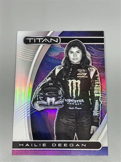 Hailie Deegan 2021 Panini Chronicles Racing Nascar Titan Silver Prizm 16 Ebay