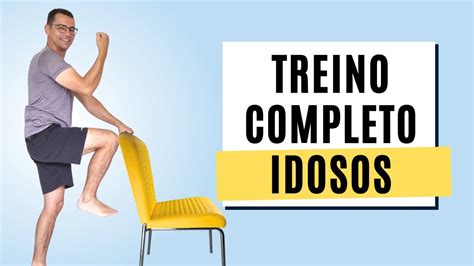 EXERCÍCIOS PARA IDOSOS EM CASA Treino COMPLETO para Terceira idade