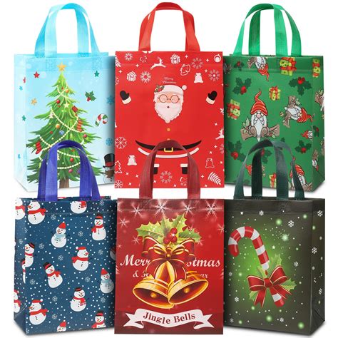 Amazon.com: YANGTE 24 Pack Small Christmas Gift Bags, Bulk Holiday Gift