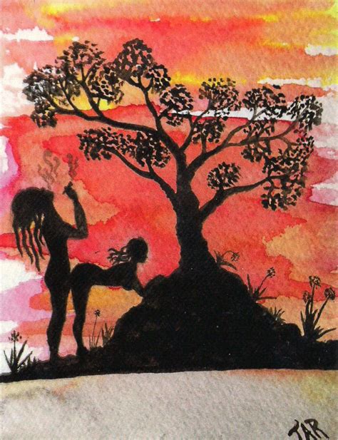 Mature Jamaican Rasta Sunset Love Scene Silhouette Blank Etsy