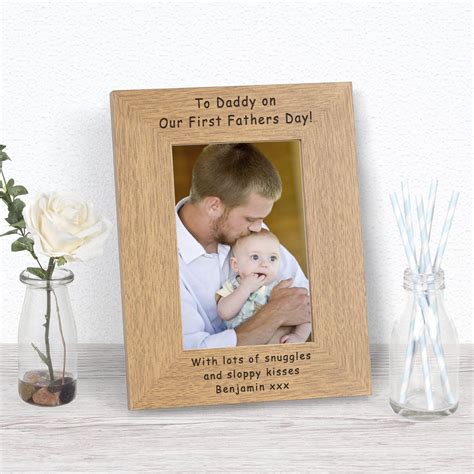 Personalised To Daddy On Our First Fathers Day Photo Frame Fathers