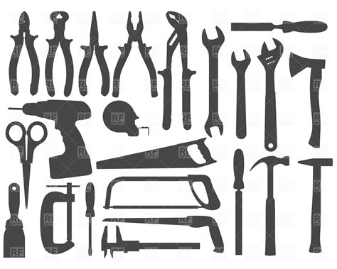hand tools cliparts enhancing  diy  woodworking projects