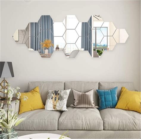 Wall Mirror Over Sofa Baci Living Room