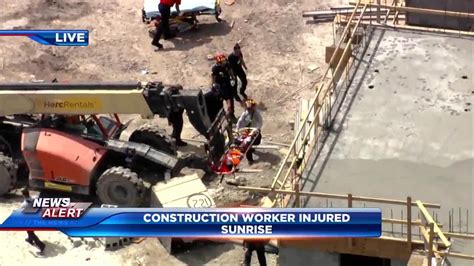 Construction worker transported to hospital after being injured at site ...