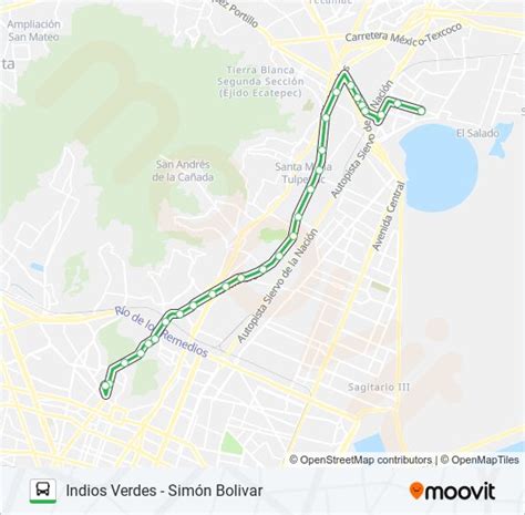 Ruta Indios Verdes Sim N Bolivar Horarios Paradas Y Mapas Sim N