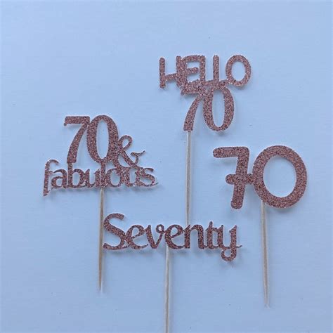 Im 70 Cupcake Toppers 70th Birthday Cupcake Toppers Etsy