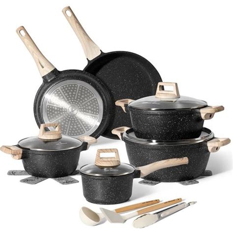 Just Perfecto Batterie De Cuisine Induction Set De Casseroles Avec