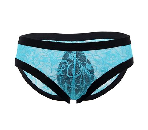 2021 Comeonlover Sexy Lace Panties For Men Low Waist Floral Mens