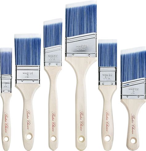 Amazon.com: Bates- Paint Brushes, 6 Pack, Treated Wood Handle, Paint ...