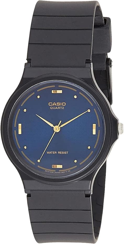 Casio Relógio masculino MQ76 2A de quartzo de resina preta