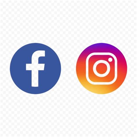 Facebook And Instagram Logos High Definition Circle Icons Png Image