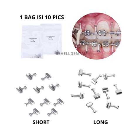 Dental Crimpable Hook Ortho Short Long Sliding Crimpables Hook Small