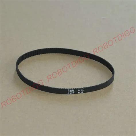 10pcs Lot MXL Timing Belt Closed Loop B125MXL 3mm 6mm Width