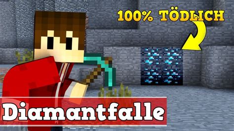 Minecraft Diamant Falle Minecraft tödliche Falle bauen YouTube