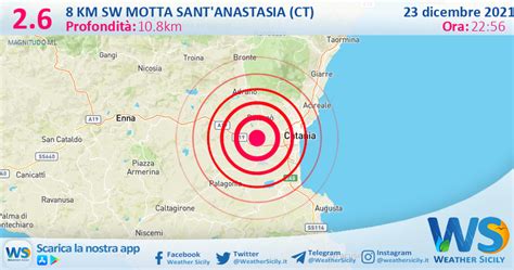 Sicilia Scossa Di Terremoto Magnitudo 2 6 Nei Pressi Di Motta Sant